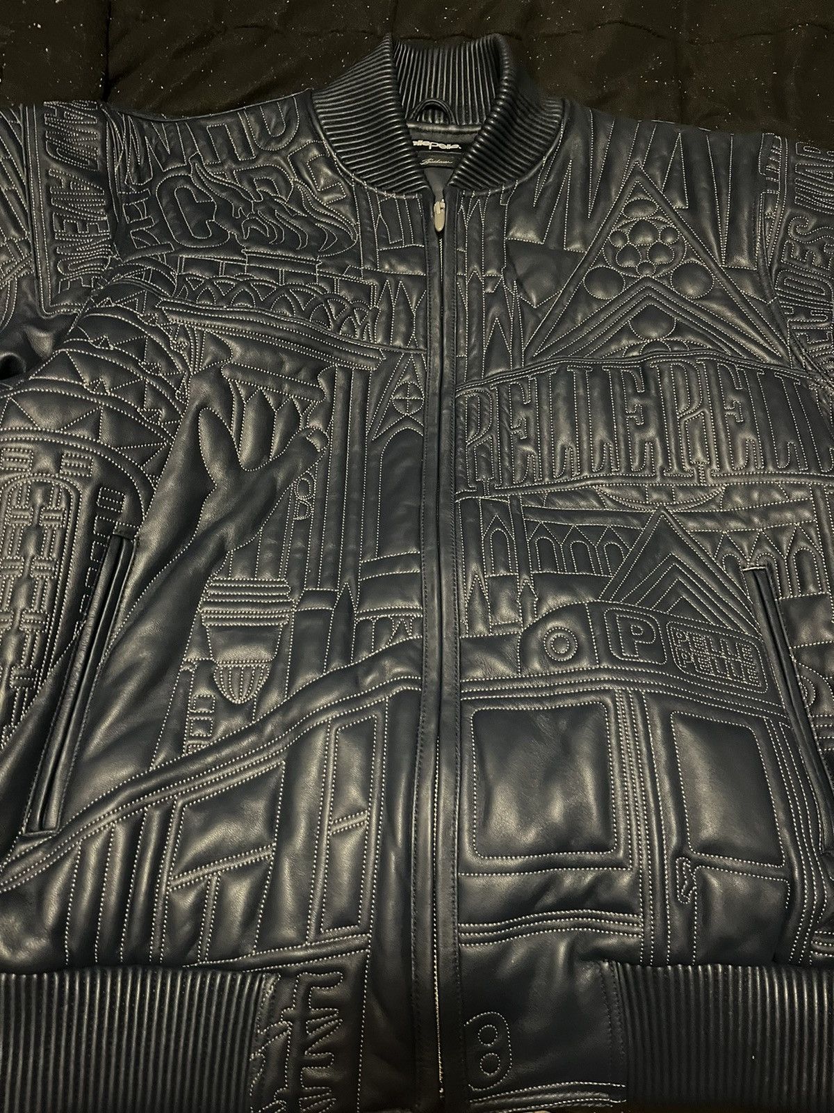 Ev Bravado Who Decides War X Pelle Pelle NY 2 Vegas Leather Jacket Size US XXL / EU 58 / 5 - 2 Thumbnail