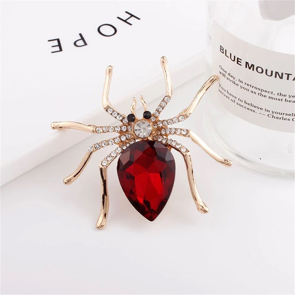 Designer Exaggerated black spider creative brooch Size ONE SIZE - 1 Thumbnail