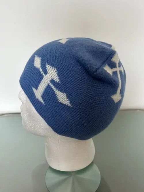 Japanese Brand Gothic Cross Beanie (sky blue) Size ONE SIZE - 4 Thumbnail