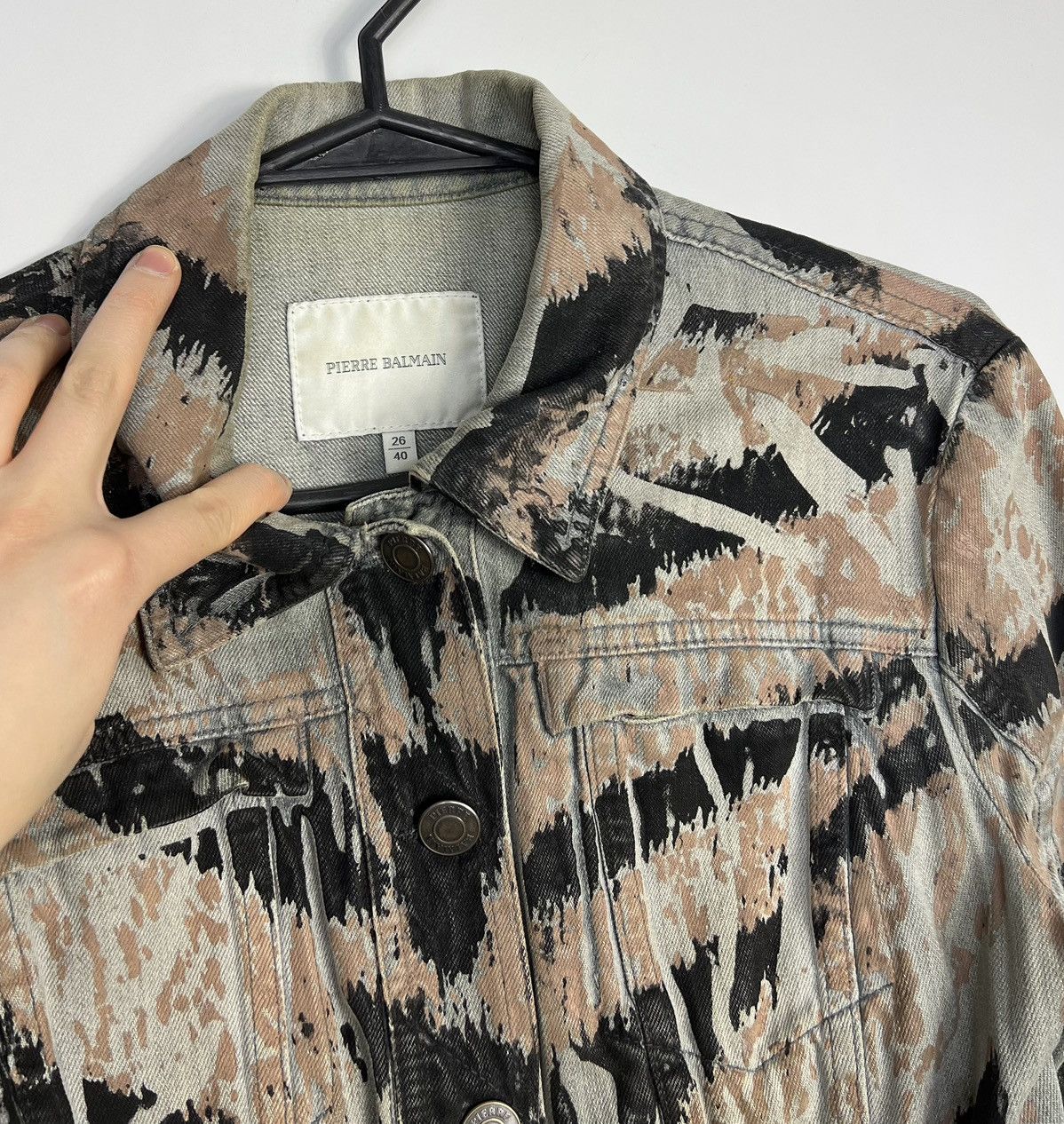 Pierre Balmain Pierre Balmain Y2K Zebra Print Denim Jacket Size S / US 4 / IT 40 - 7 Thumbnail