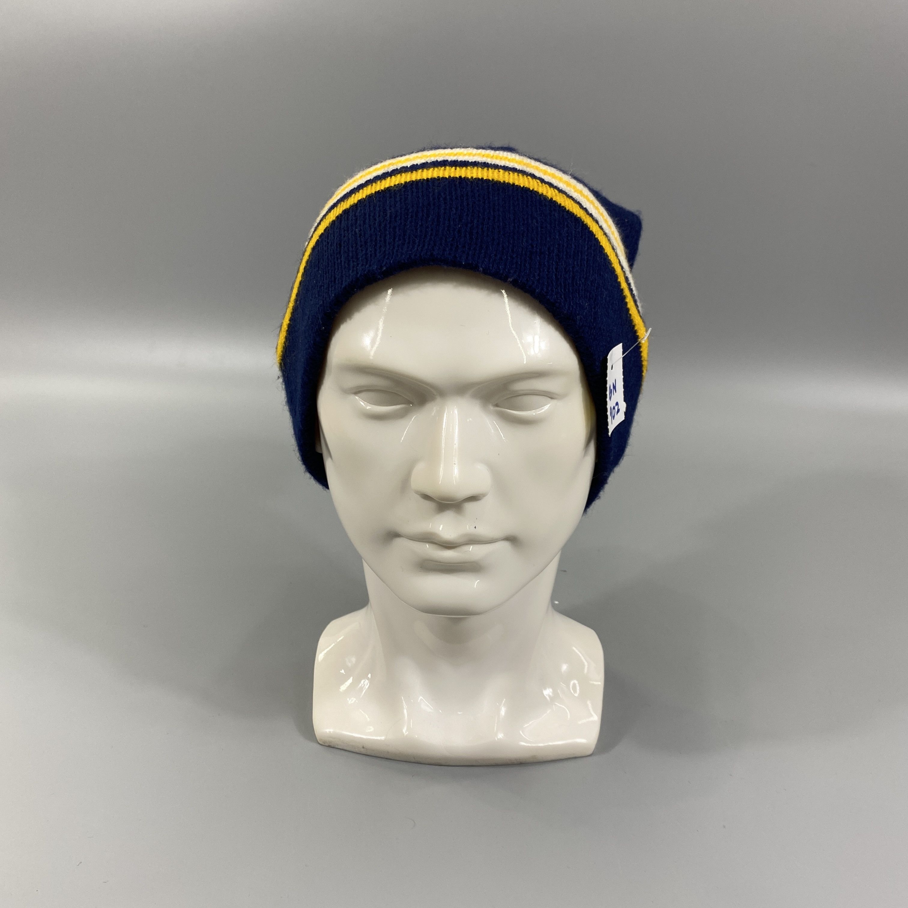 Japanese Brand Stripe Snow Cap Beanie Hat Pom Pom -BN902 Size ONE SIZE - 2 Thumbnail