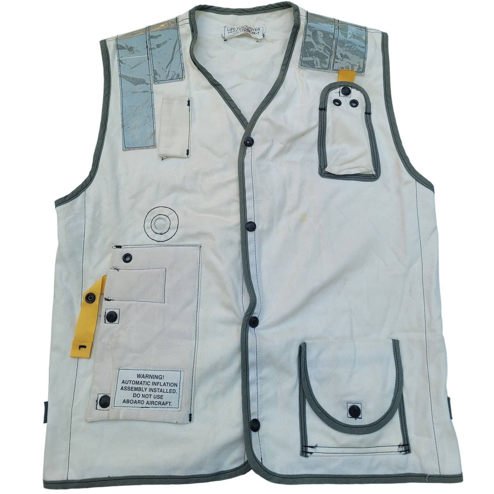 Vintage Vintage Navy Flight Deck Life Preserver Vest MK 1 Grailed