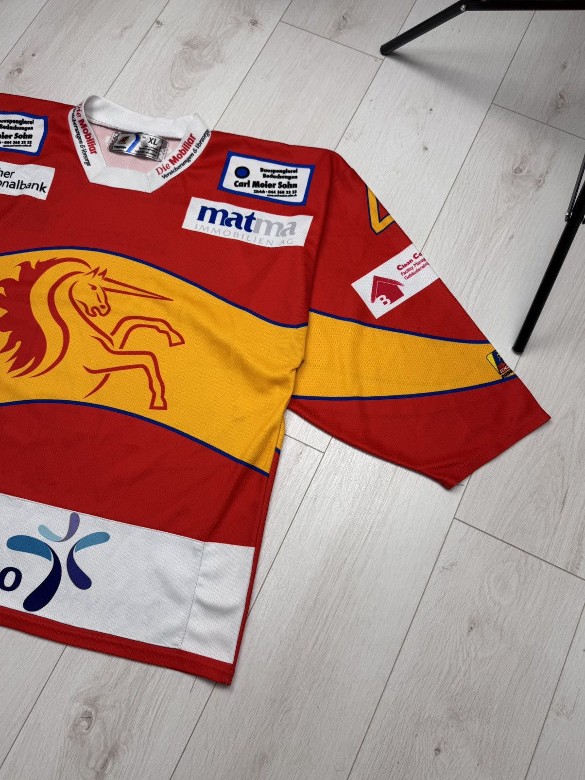 NHL OCHSNER Ehc Dubendorf #4 FRANK Swiss Hockey Jersey Size XL Size US XL / EU 56 / 4 - 3 Thumbnail