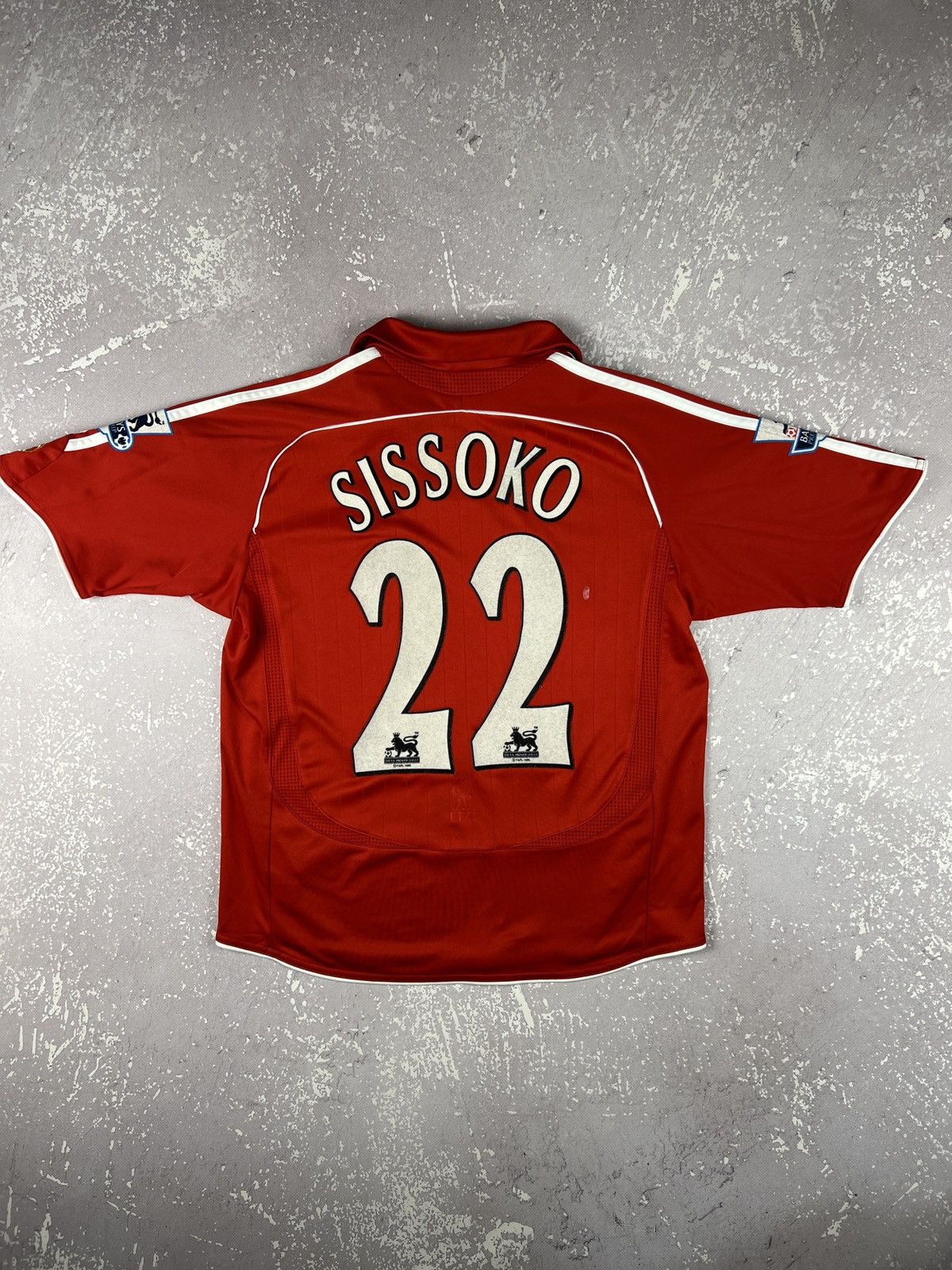 Adidas 2006-2008 Adidas Liverpool #22 Sissoko Soccer Jersey Youth M Size US XXS / EU 40 - 2 Thumbnail