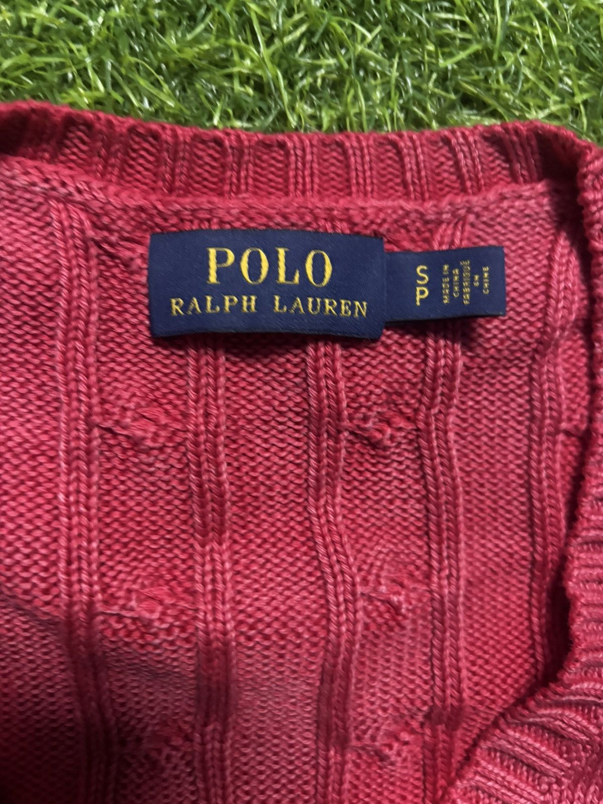 Polo Ralph Lauren Polo Ralph Lauren V neck Cableknit sweater Size S / US 4 / IT 40 - 6 Thumbnail