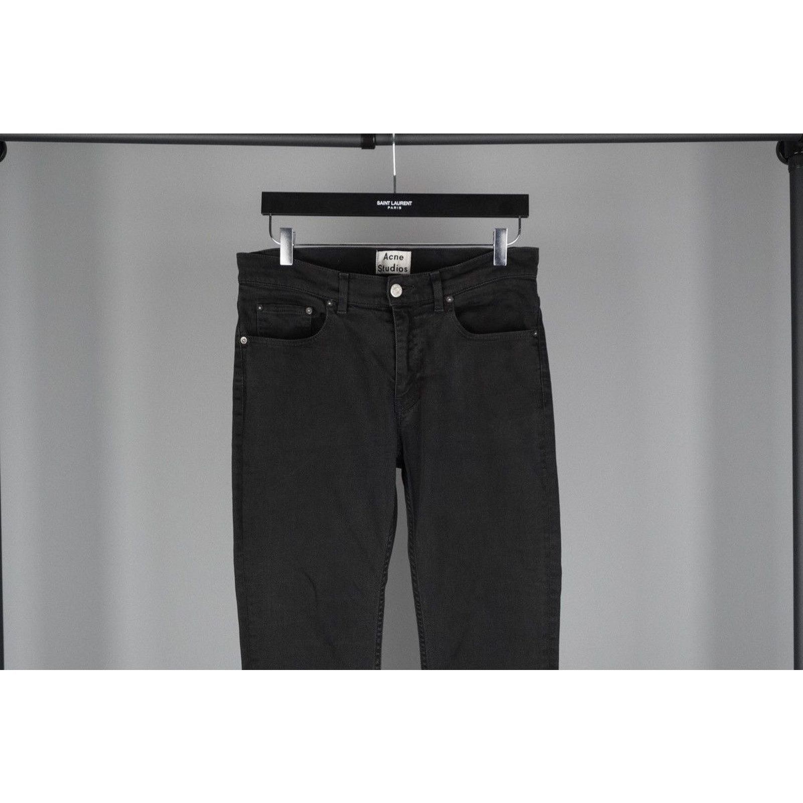 Acne Studios Acne studios ace stay cash skinny black pant jeans Size US 32 / EU 48 - 2 Thumbnail