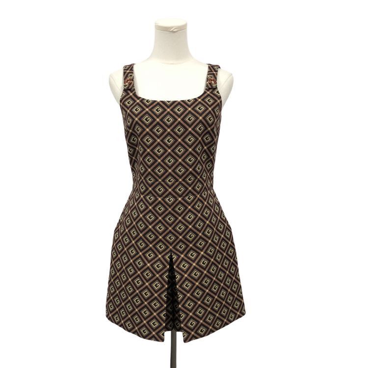 Gucci Gucci Geometric Print Romper Size 38 Size 26" / US 2 / IT 38 - 1 Thumbnail