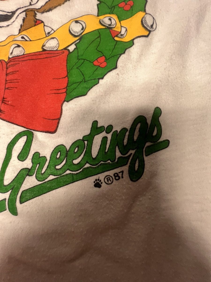 Other Seasons Greetings 1987 Screen Stars Vintage Rudolph Shirt Size L / US 10 / IT 46 - 6 Thumbnail