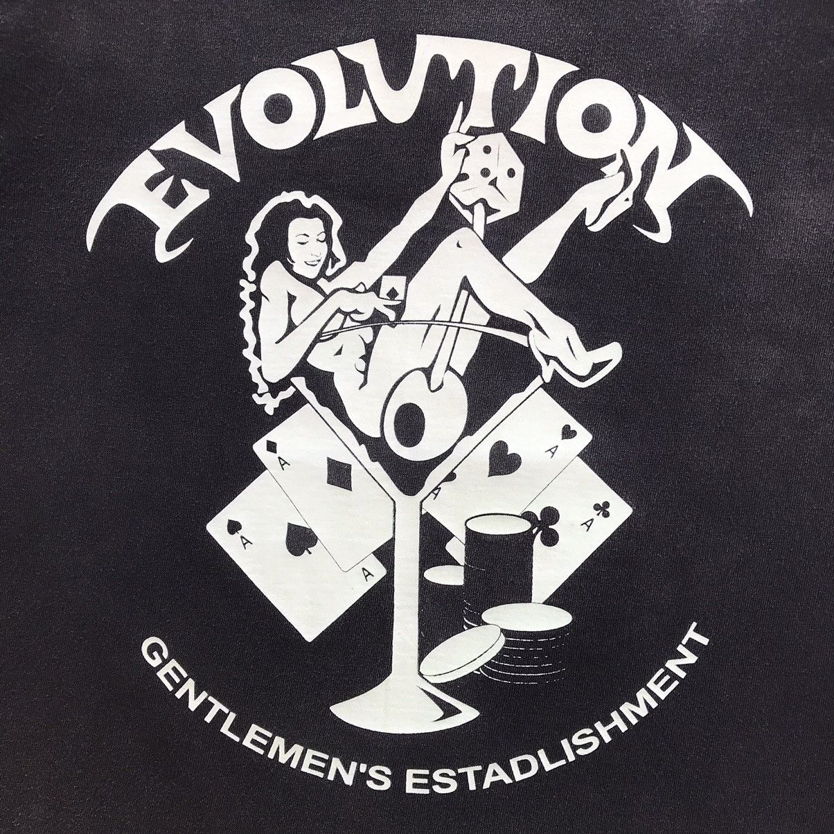 Vintage 2000's Poker - Evolution Gentlemen Faded Mode T-Shirt Size US S / EU 44-46 / 1 - 5 Thumbnail