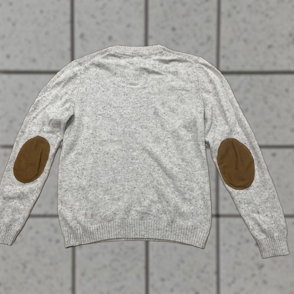 H&M H&M wool sweater Men M Elbow Patches Beige Cream Western capsule Knit Sweater Regular Size M Mens Pullover Casual Fall/Winter Size US M / EU 48-50 / 2 - 1 Thumbnail