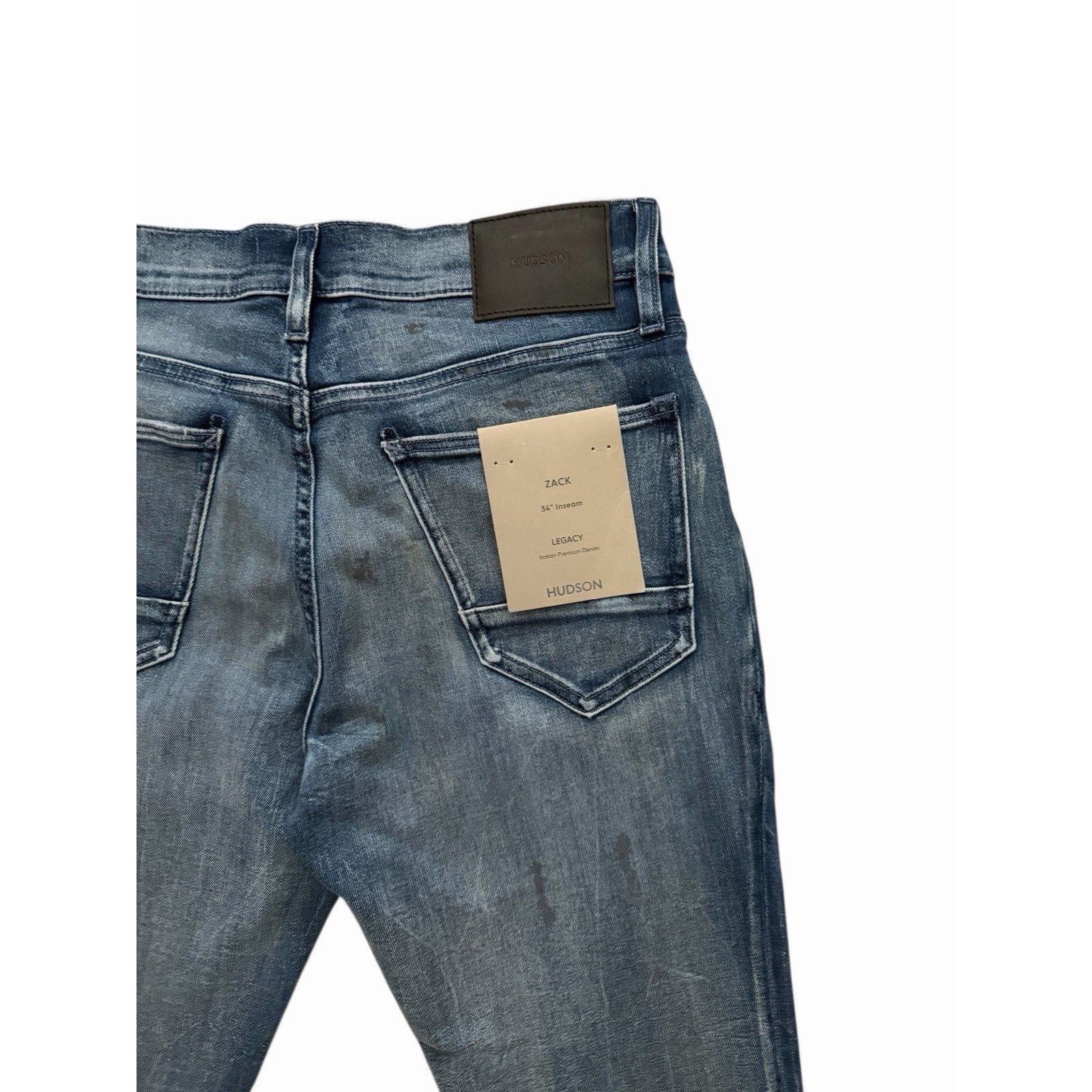 Hudson Hudson Zack Skinny Jeans Mens Denim Blue Size 30/34 Size US 30 / EU 46 - 3 Thumbnail