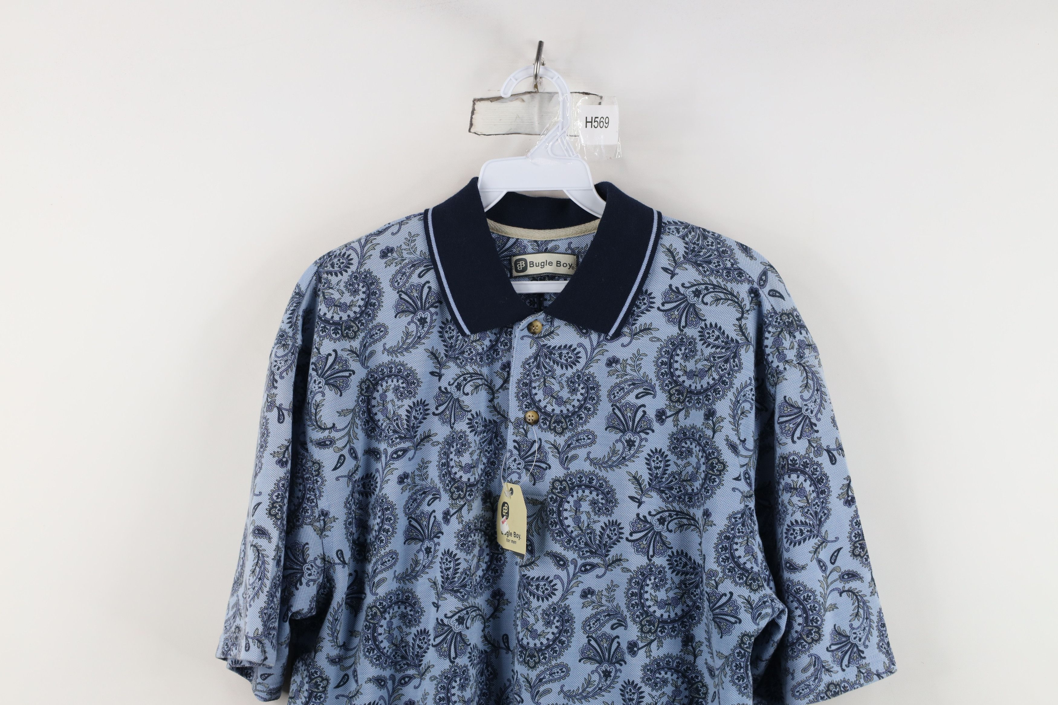 Vintage Deadstock Vintage 90s Y2K Streetwear Golf Polo Shirt Blue Size US M / EU 48-50 / 2 - 2 Thumbnail