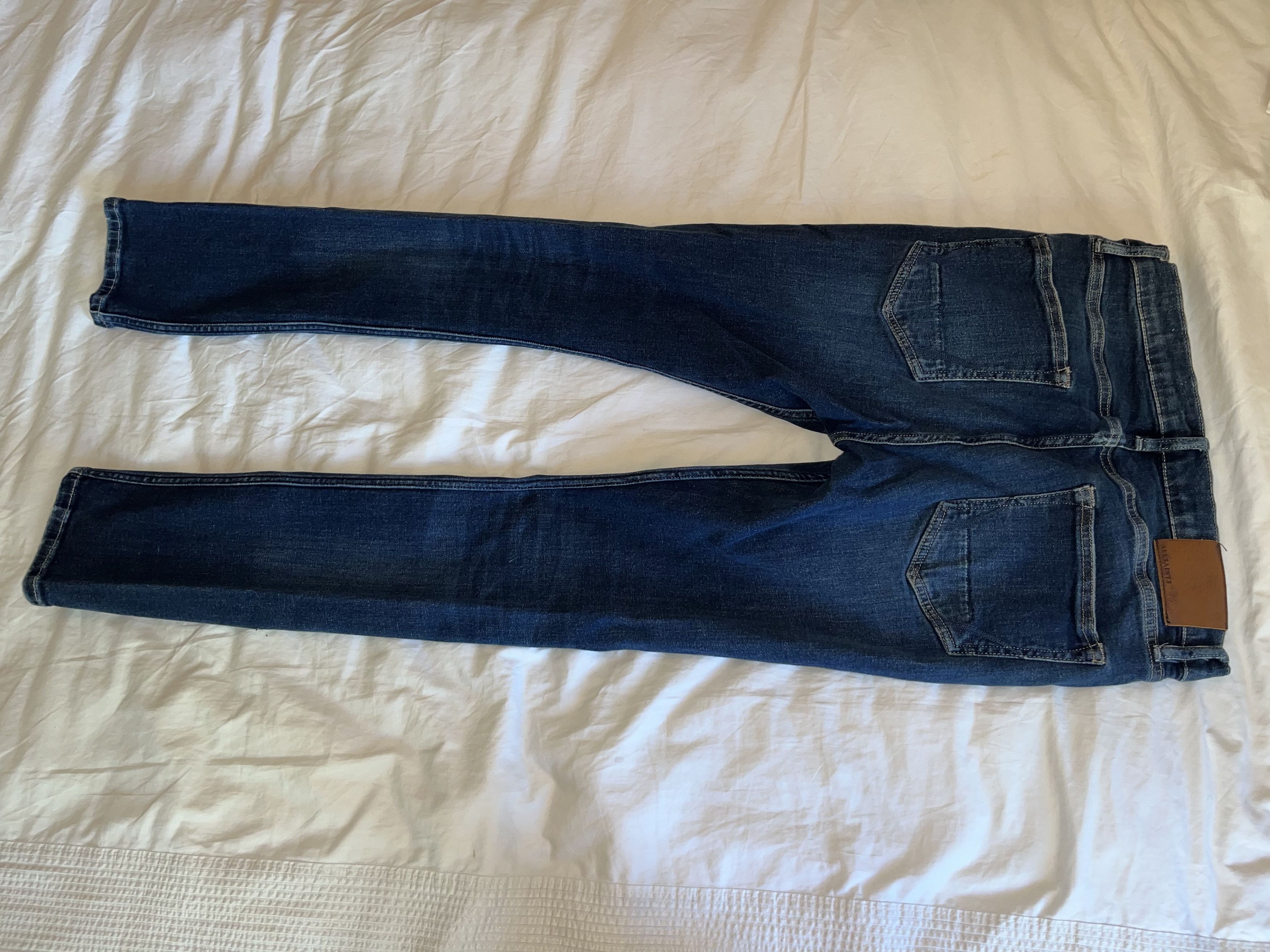 Allsaints Allsaints Blue Cigarette Denim Size US 33 - 4 Thumbnail