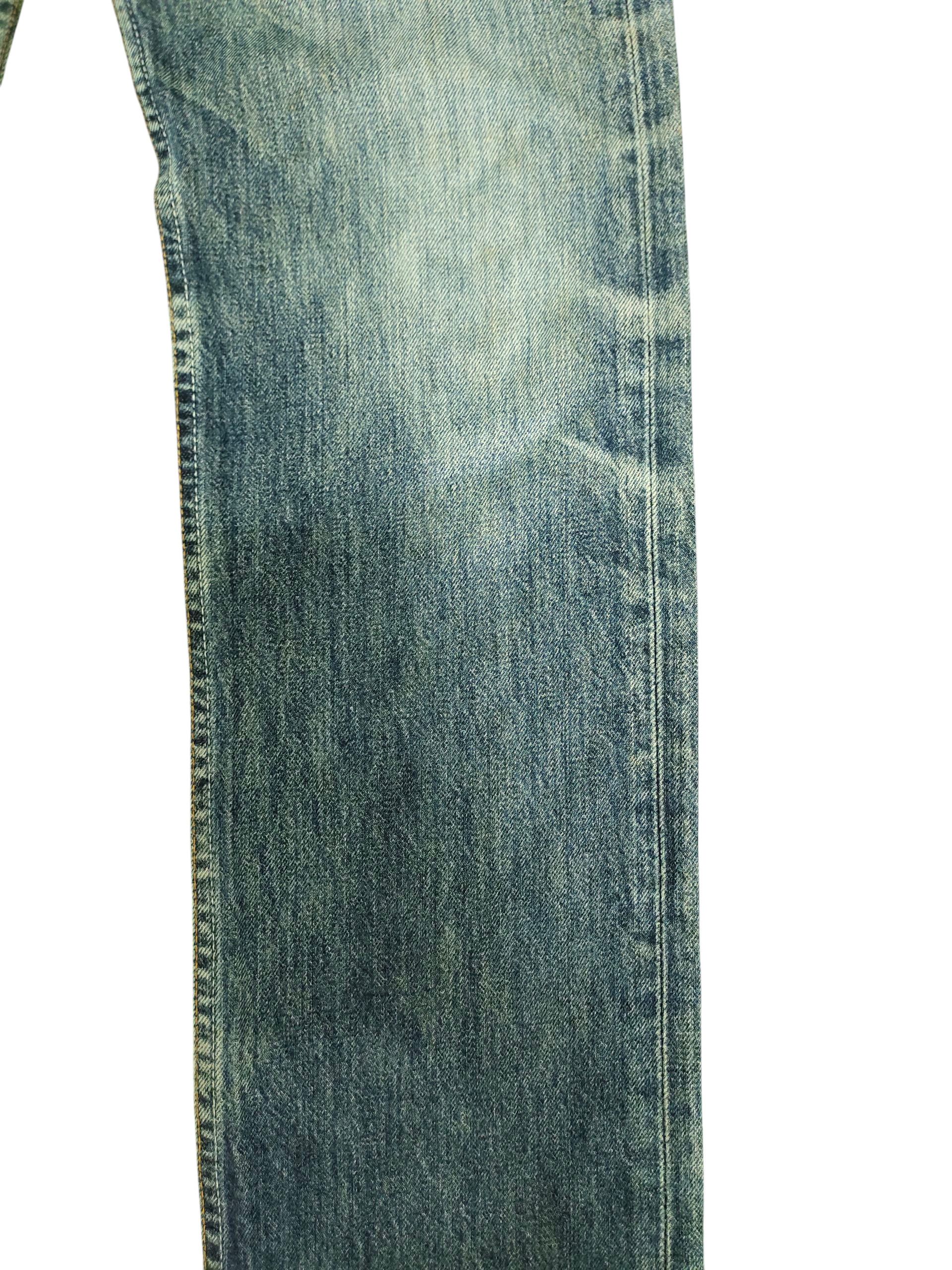 Kapital Vintage 90s Levis 501 Clawmark Distress Faded Denim Jeans Size US 30 / EU 46 - 3 Thumbnail