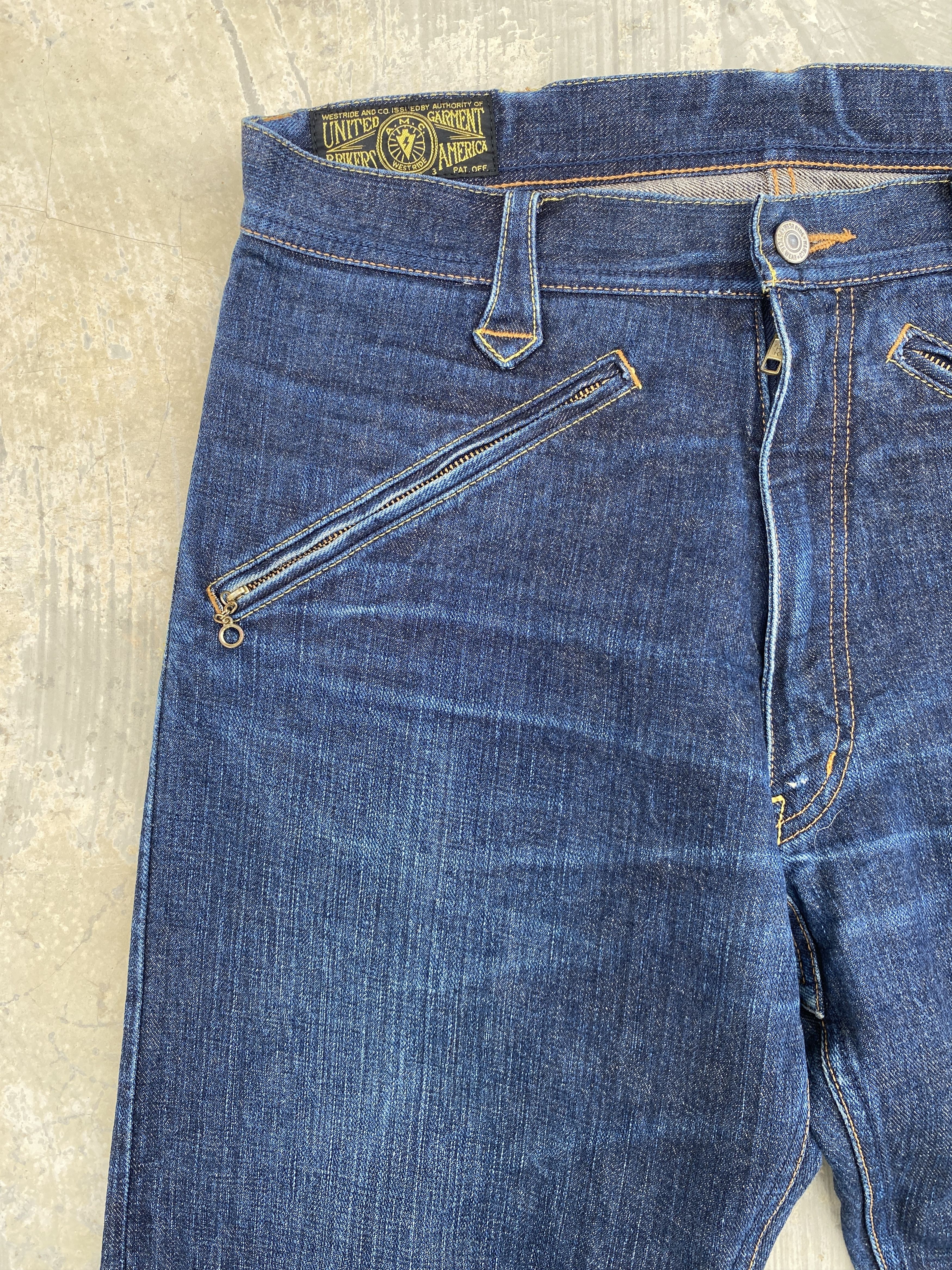 Japanese Brand × WEST RIDE × Warehouse Westride Bikers Selvedge Jeans by Warehouse Size US 33 - 2 Thumbnail