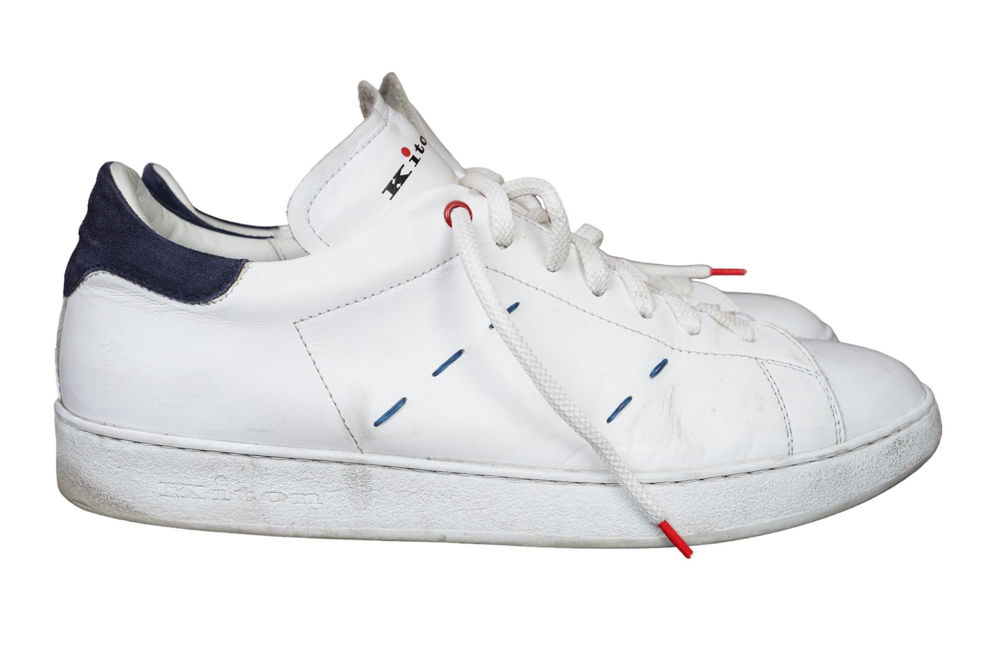 Kiton Kiton sneaker leather white 44 UK Size US 11 / EU 44 - 6 Thumbnail
