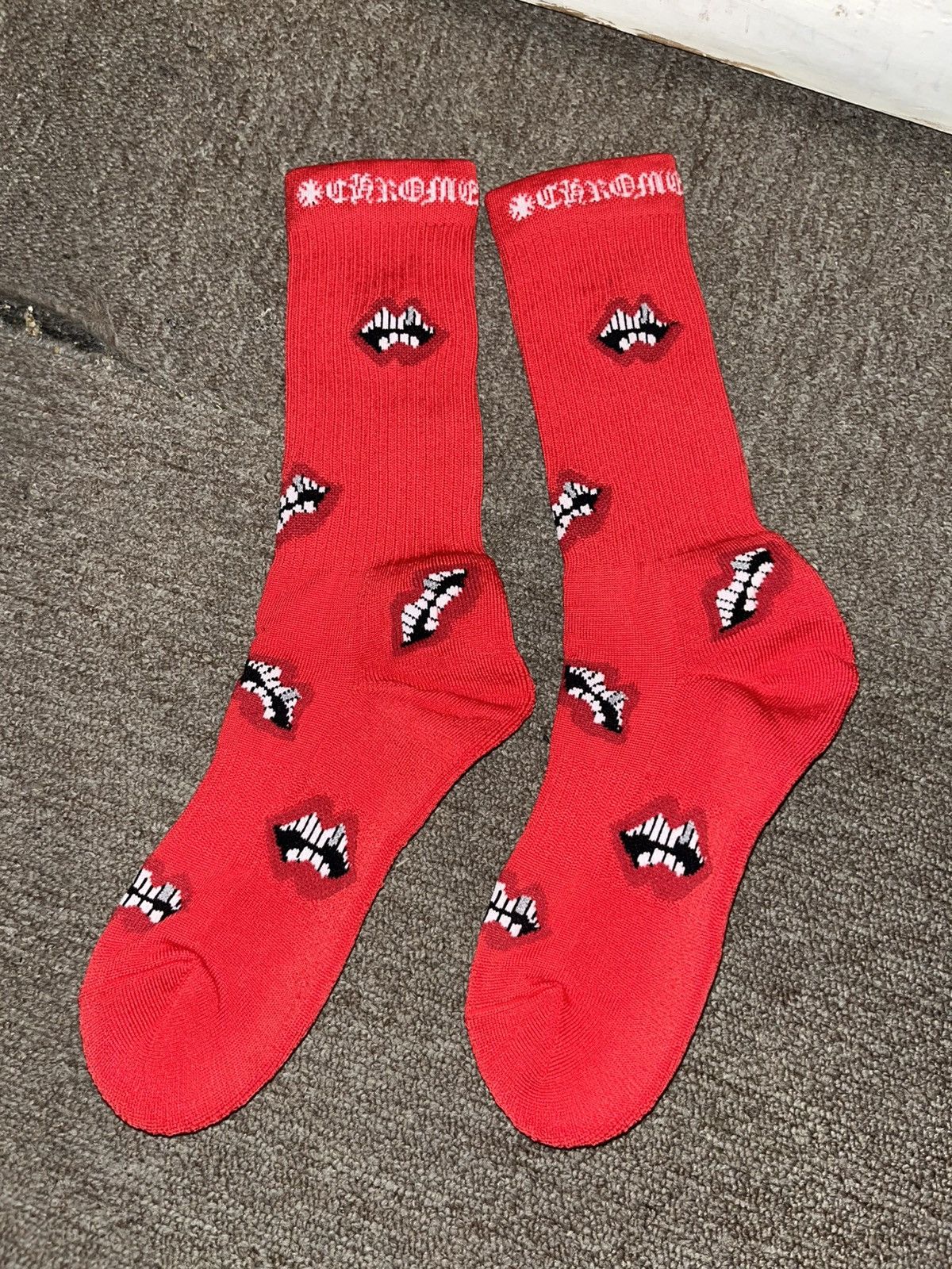 Chrome Hearts Chrome Heart Chomper Socks Size ONE SIZE - 3 Thumbnail