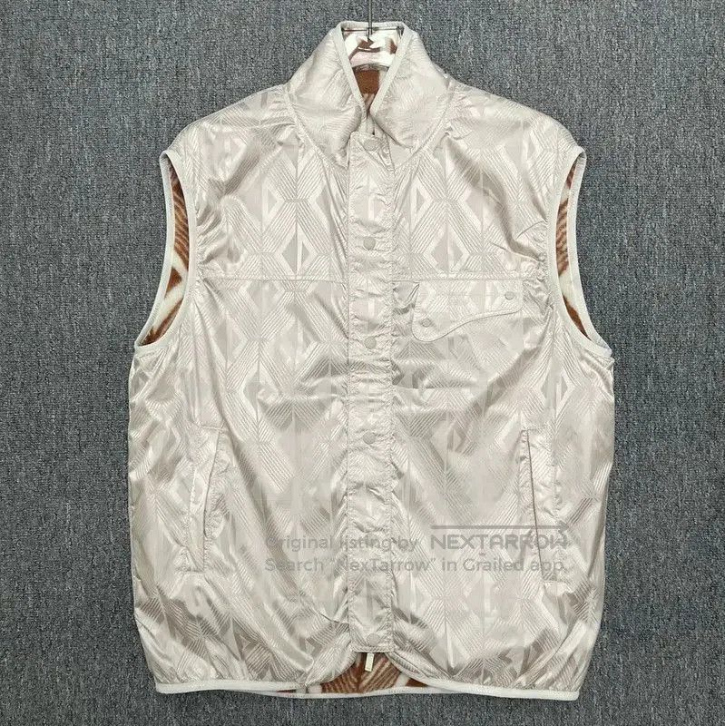 Dior Dior Brown Wool Vest with Geometric Pattern . Size US L / EU 52-54 / 3 - 5 Thumbnail
