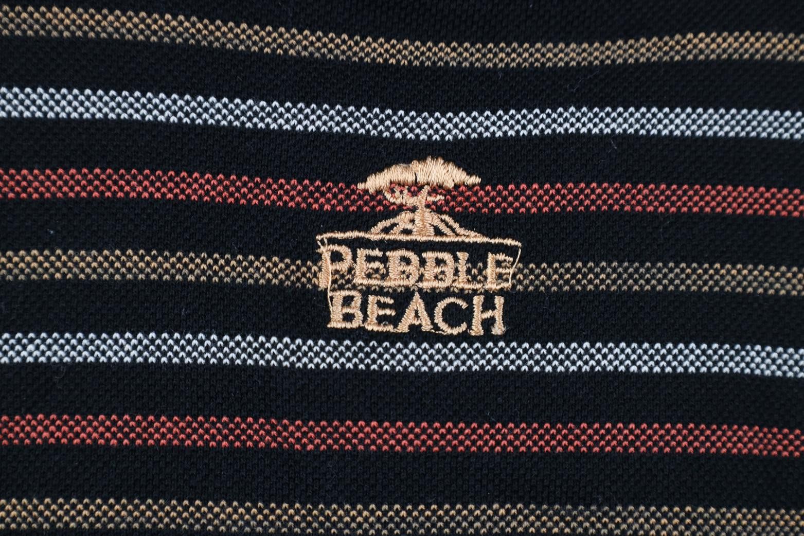 Vintage Vintage 90s Y2K Pebble Beach Block Knit Golf Polo Shirt Size US M / EU 48-50 / 2 - 8 Thumbnail