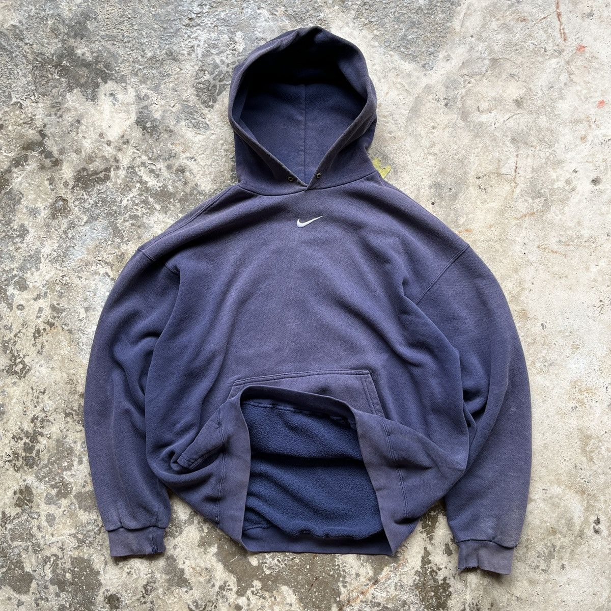 Nike × Vintage 🔥RARE🔥 VINTAGE SUNFADED NIKE CENTER SWOOSH HOODIES💫 Size US L / EU 52-54 / 3 - 1 Thumbnail
