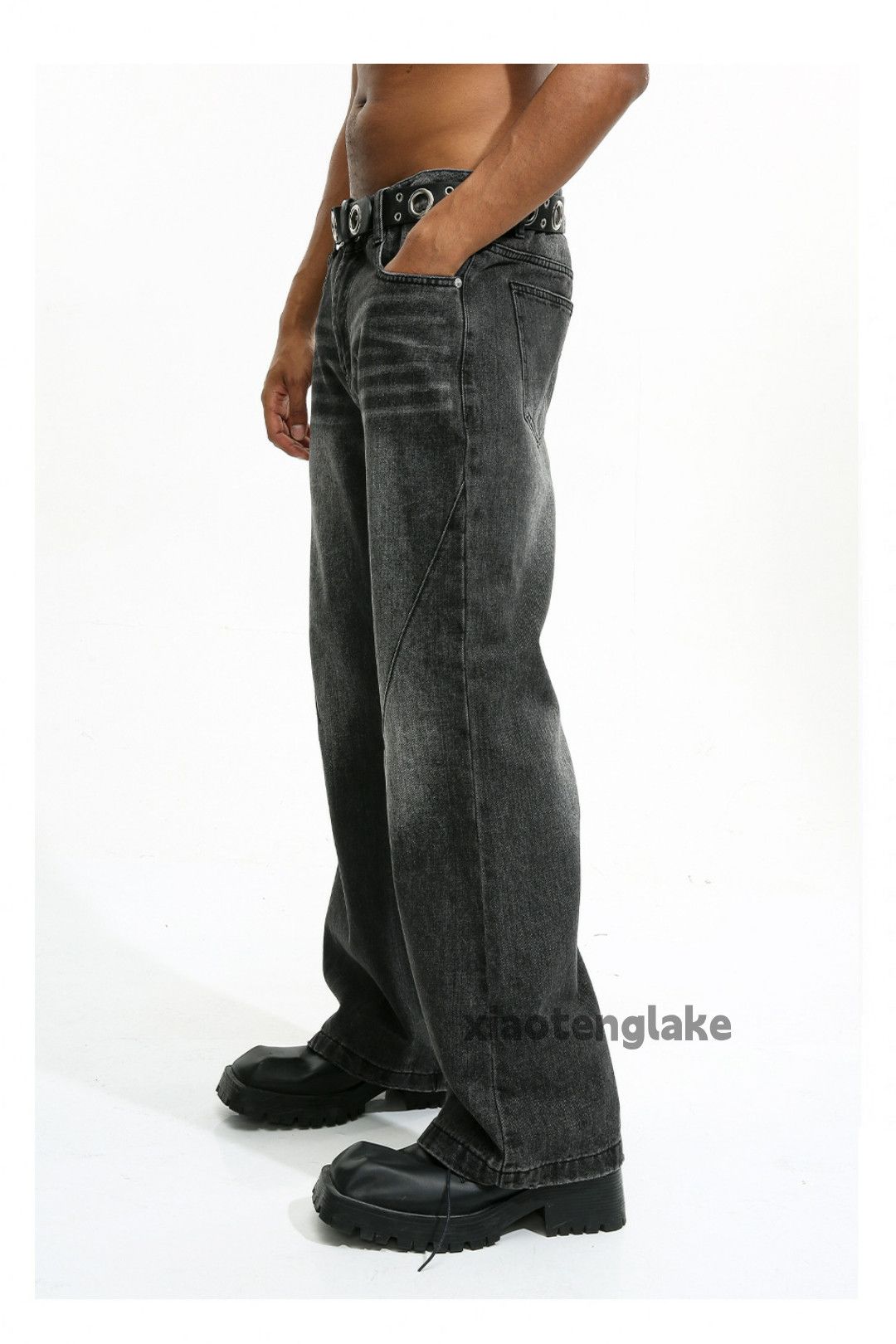 Jean × Vintage washed faded cleanfit yuppie bootcut grunge jeans Size US 32 / EU 48 - 2 Thumbnail