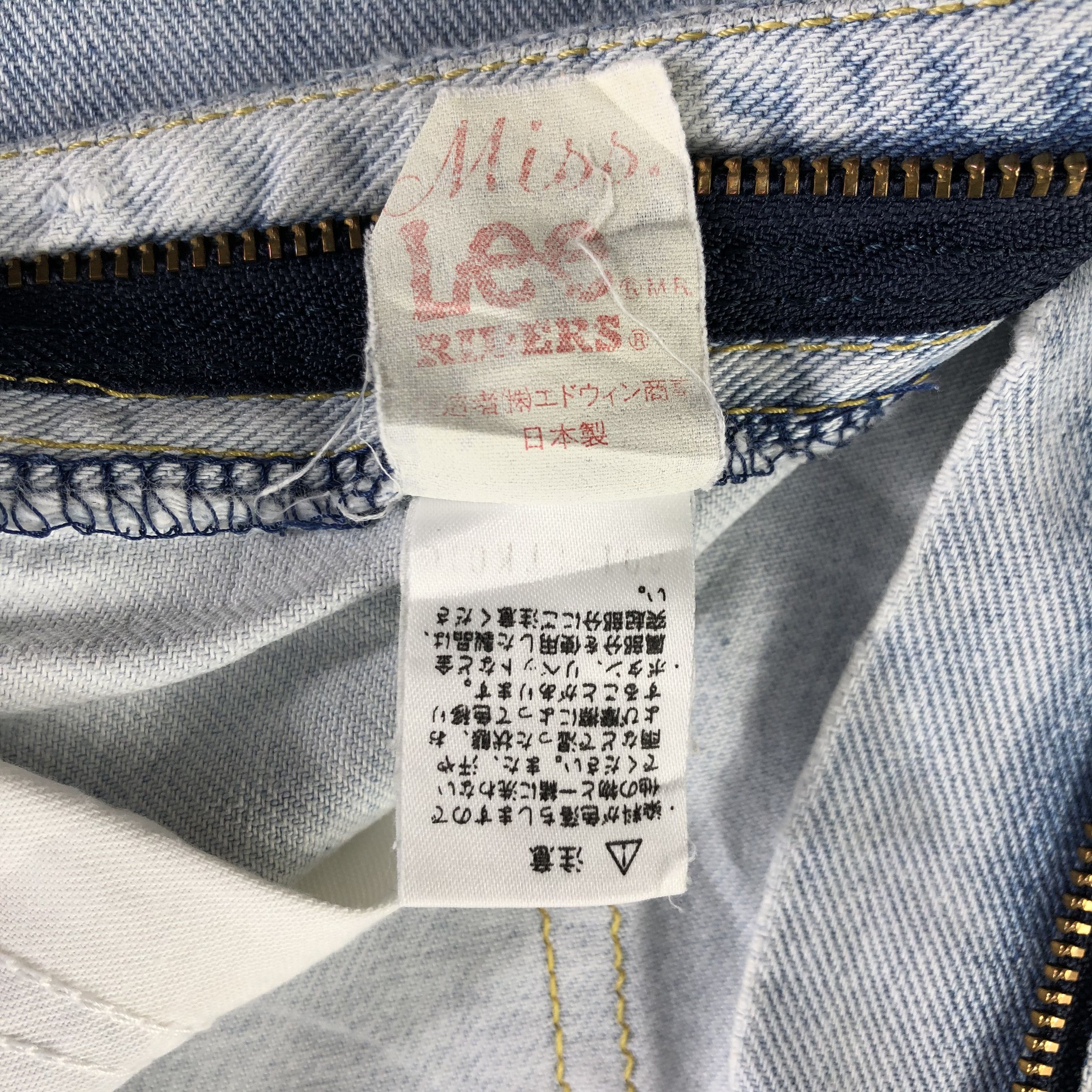 Lee Vintage Lee Jeans Medium Wash Denim KJ1630 Size 25" / US 0 / IT 36 - 12 Thumbnail