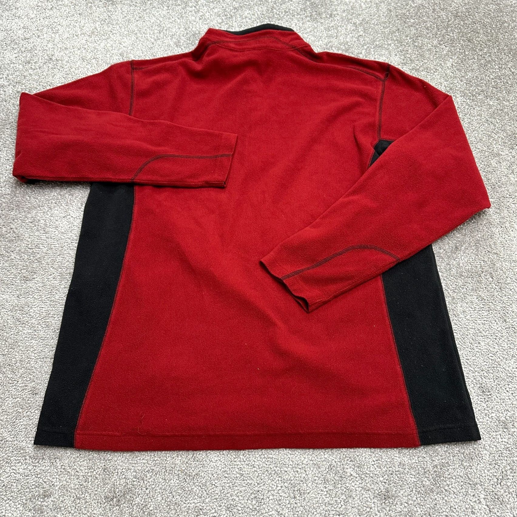 Vintage Columbia Klamath Range Fleece Jacket Mens Large Red Black 1/4 Zip Outdoor Hiking Size US L / EU 52-54 / 3 - 2 Thumbnail