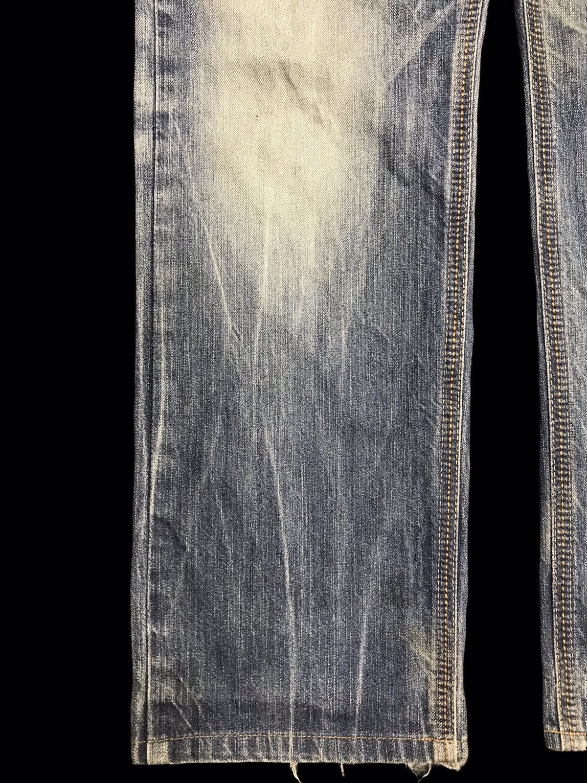 Edwin 💥EDWIN 435XVS STONE WASH DISTRESSED DENIM F342 Size US 31 - 8 Thumbnail