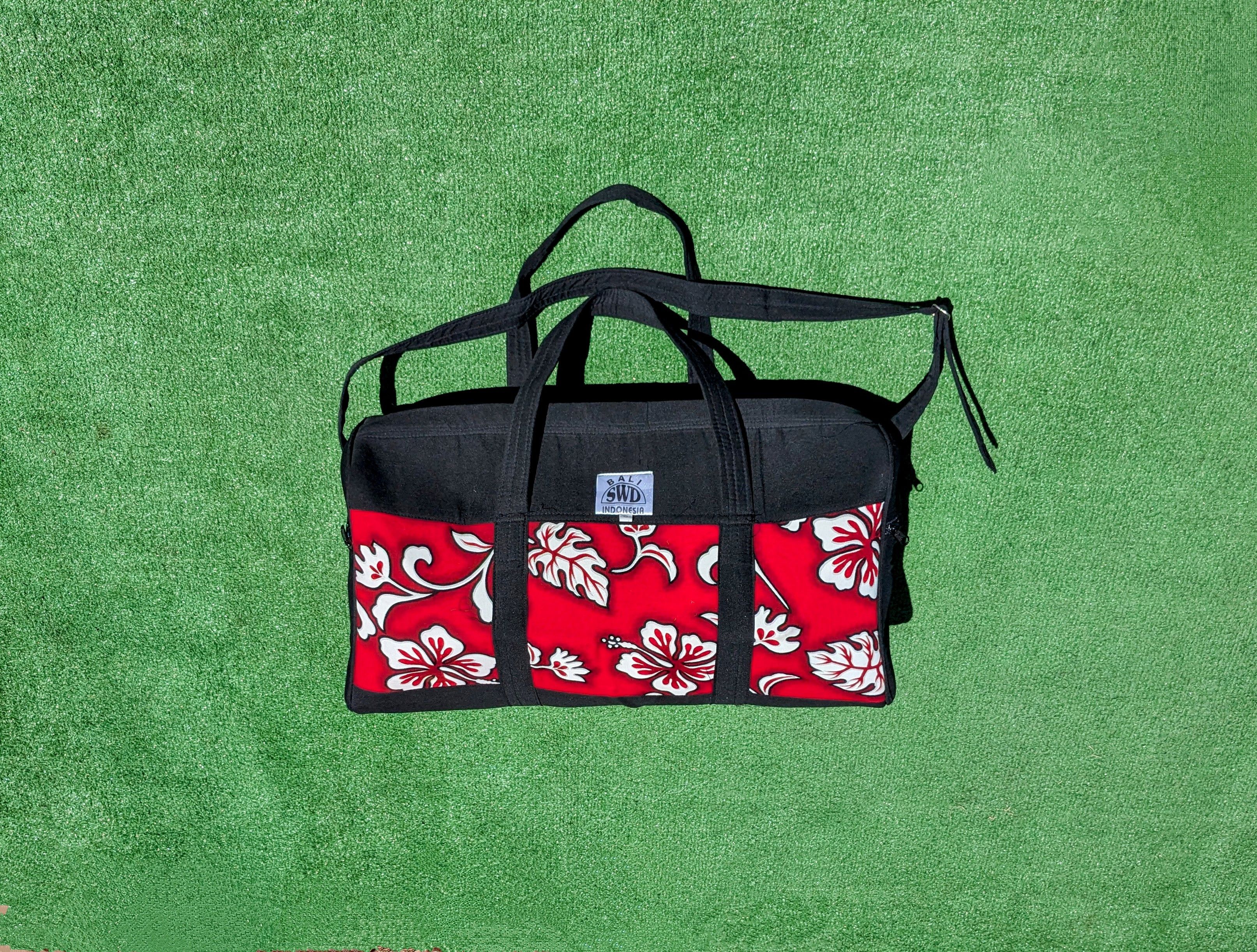 Designer Bali Indonesia Travel Tropical Print Carry Duffel Bag New Size ONE SIZE - 3 Thumbnail