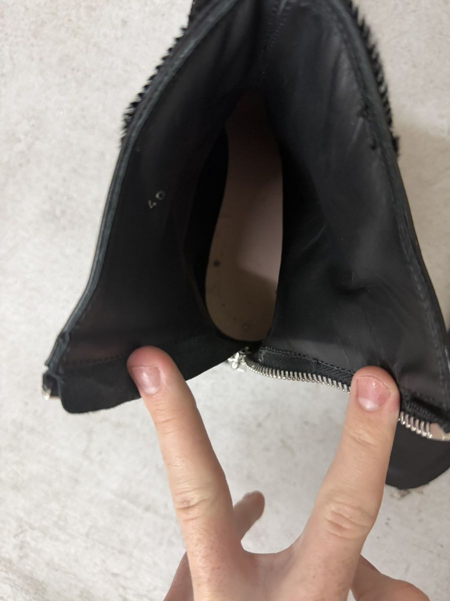 424 424 Black Pony Hair Marathon Boot Size US 7 / EU 40 - 10 Thumbnail
