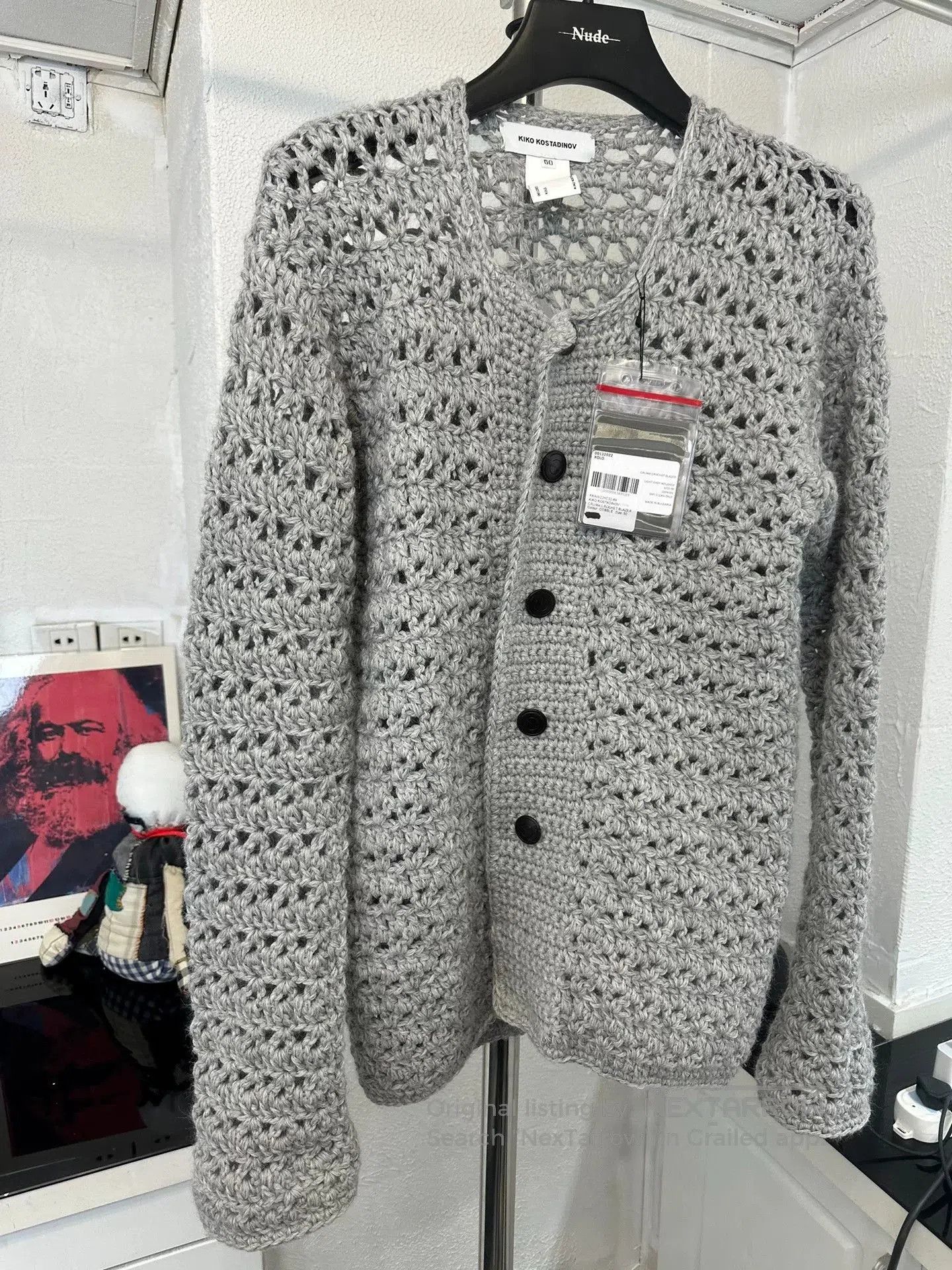 Kiko Kostadinov Kiko Kostadinov Openwork Floral Knit Cardigan. Size US M / EU 48-50 / 2 - 3 Thumbnail