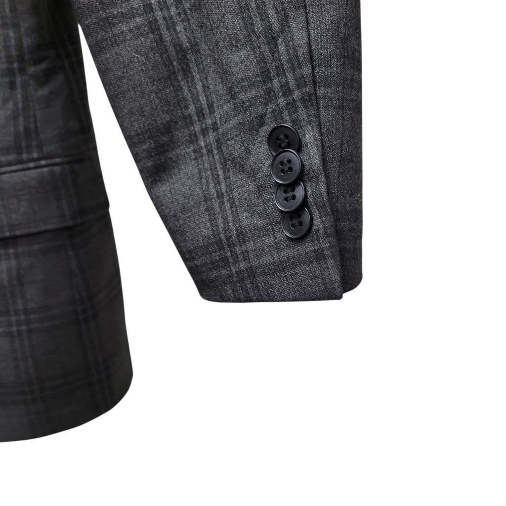 John Varvatos John Varvatos Star USA 2-Button Plaid Double-vented 38R Men Size 38R - 8 Thumbnail