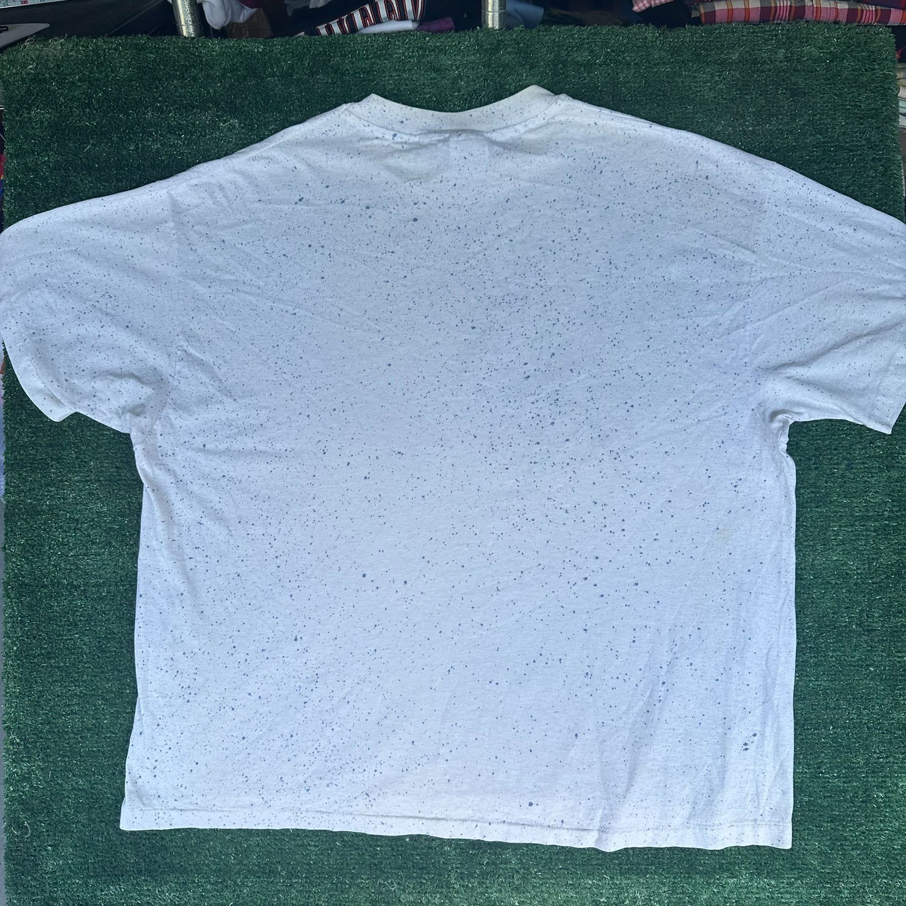 Hanes Vintage 90s Floral T-Shirt Speckled White XXL Single Stitch Size US XXL / EU 58 / 5 - 7 Thumbnail