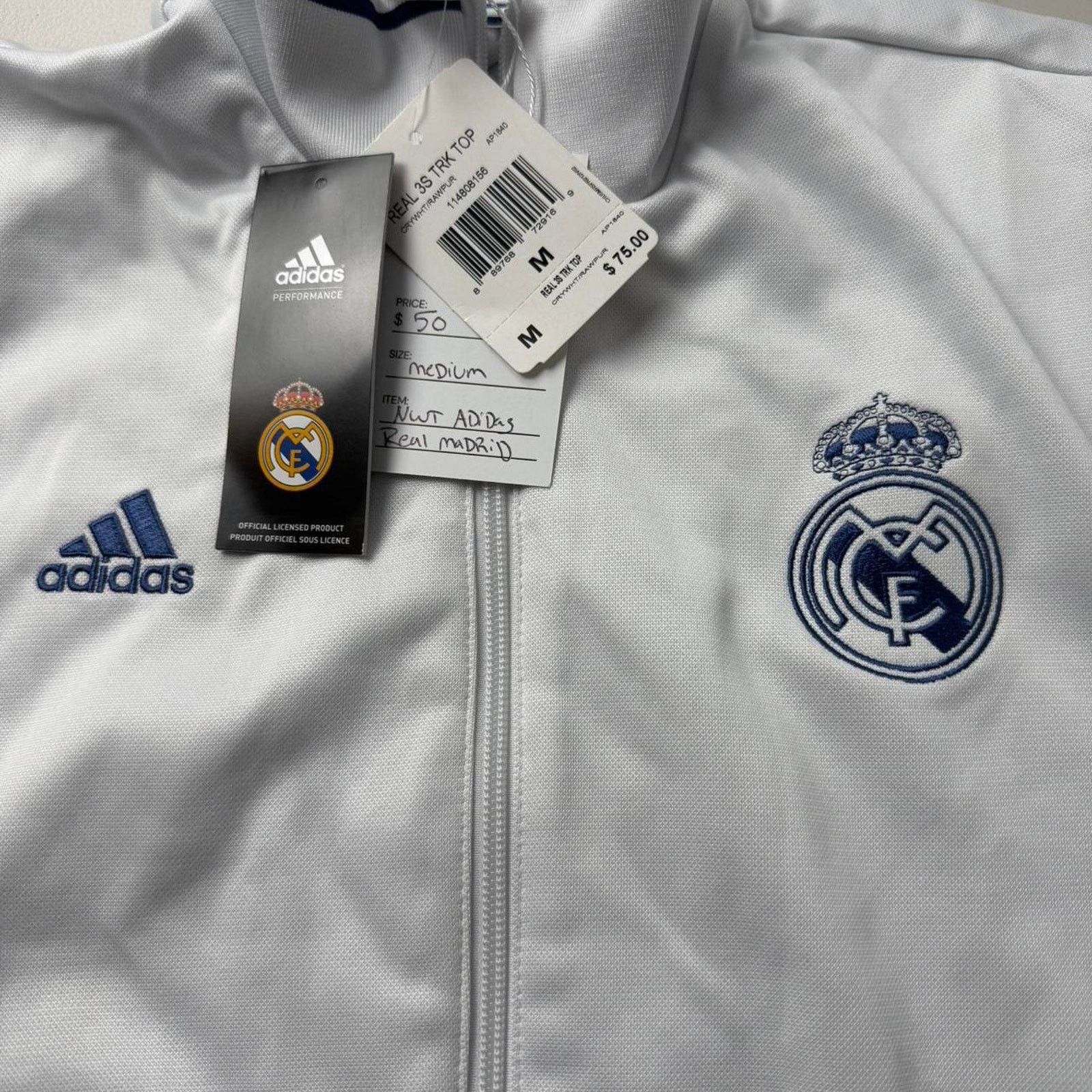 Adidas Adidas real madrid track jacket Size US M / EU 48-50 / 2 - 3 Thumbnail