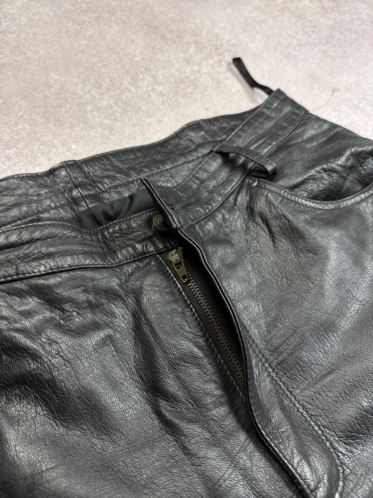 Genuine Leather Vintage Genuine Leather Moto Avantgarde Pants L 34 Size US 34 / EU 50 - 5 Thumbnail