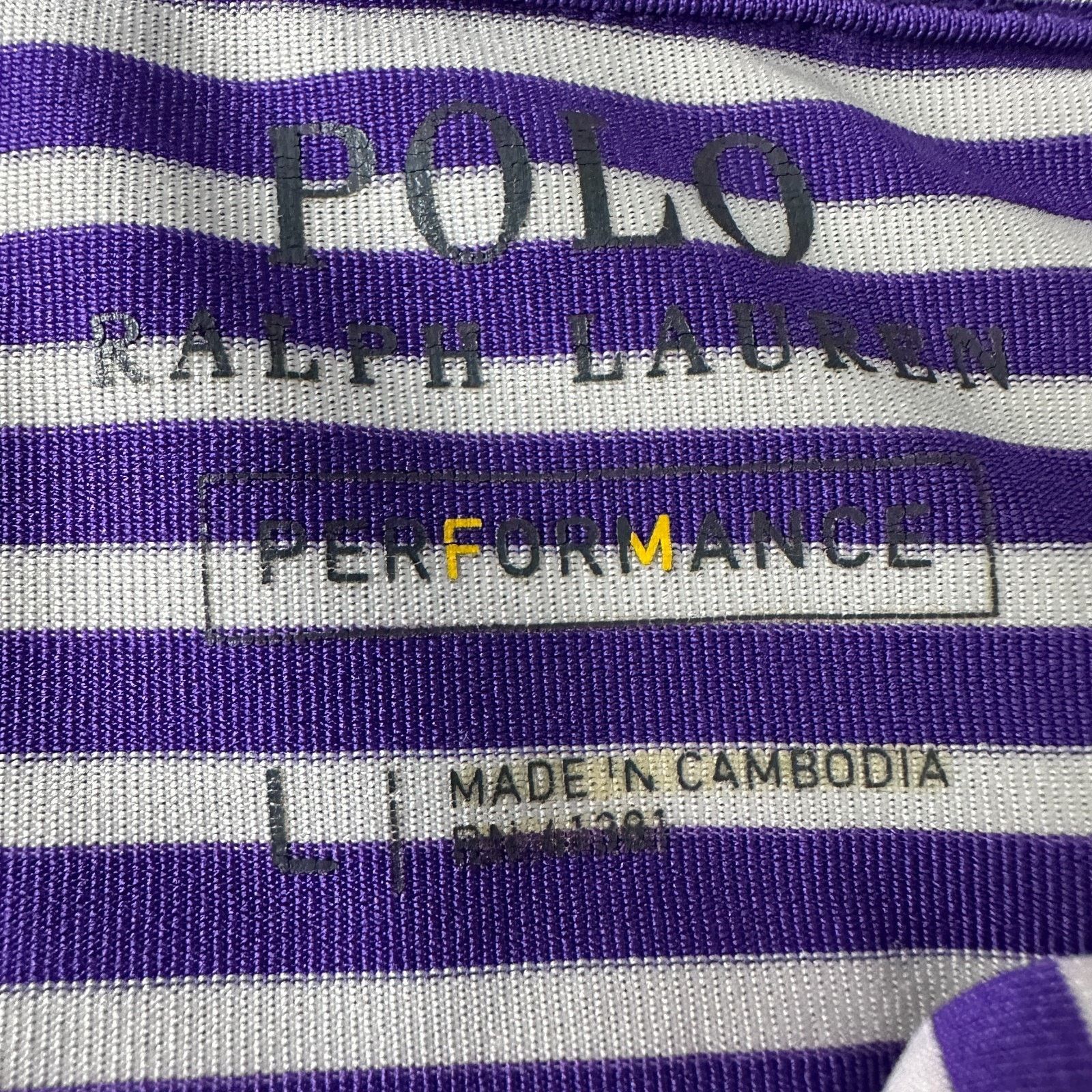 Polo Ralph Lauren Polo Ralph Lauren Performance Polo Shirt Men L Purple White Size US L / EU 52-54 / 3 - 6 Thumbnail