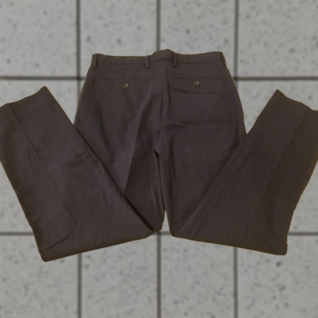 Banana Republic VINTAGE Banana Republic Dress Pants Blue Cotton 33x32 Mens Slacks Chino Trousers Size US 33 - 1 Thumbnail
