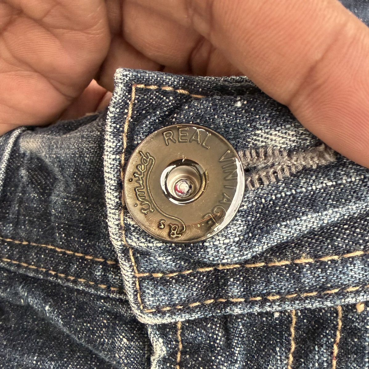 Japanese Brand Japanese Denim Distressed Faded Jeans Indigo Vintage Wash Size US 32 / EU 48 - 12 Thumbnail