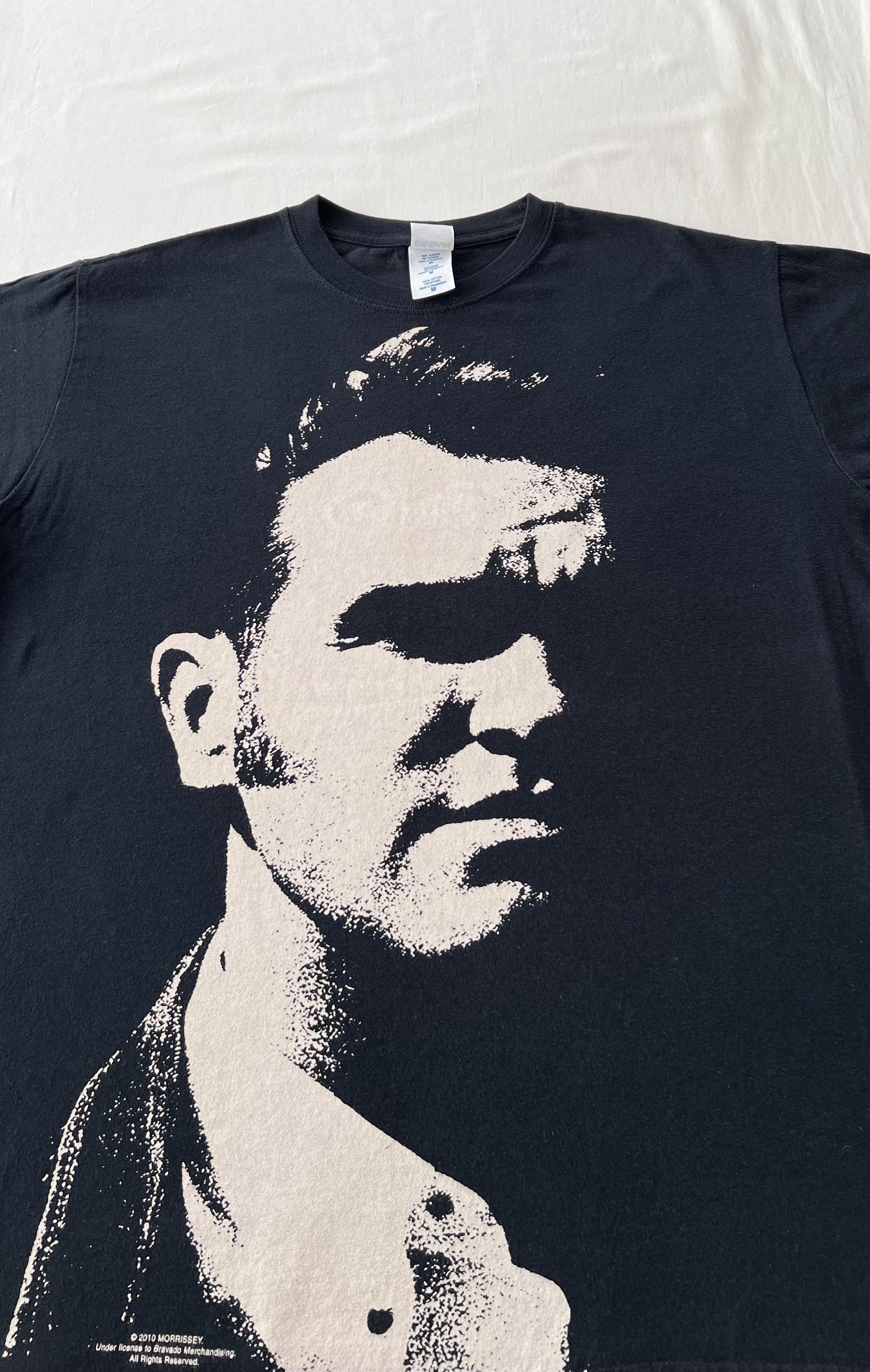 Band Tees Vintage 2010 Morrissey Face The Smiths Rock Black T-shirt Size US M / EU 48-50 / 2 - 4 Thumbnail