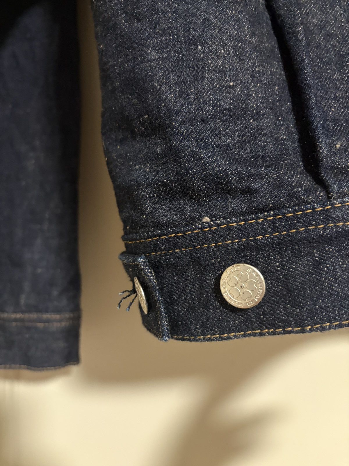 Samurai Jeans Samurai S101AX-SAKURA "Ai-Plus Sakura" 18oz Type 1 Jacket 44 Size US L / EU 52-54 / 3 - 9 Thumbnail