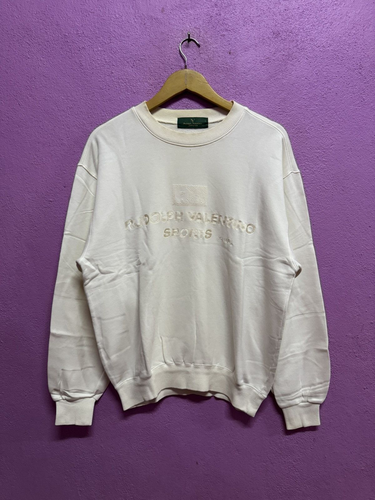 Valentino Vintage 90's Rudolph Valentino Sports Sweatshirts Size L Size US L / EU 52-54 / 3 - 1 Thumbnail