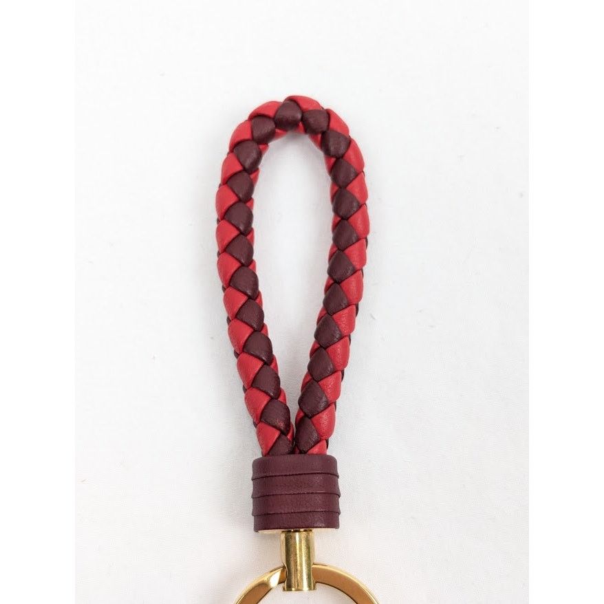 Bottega Veneta o1rshd1 Size: OS / Nappa Intrecciato Keyring in Bordeaux Size ONE SIZE - 6 Thumbnail