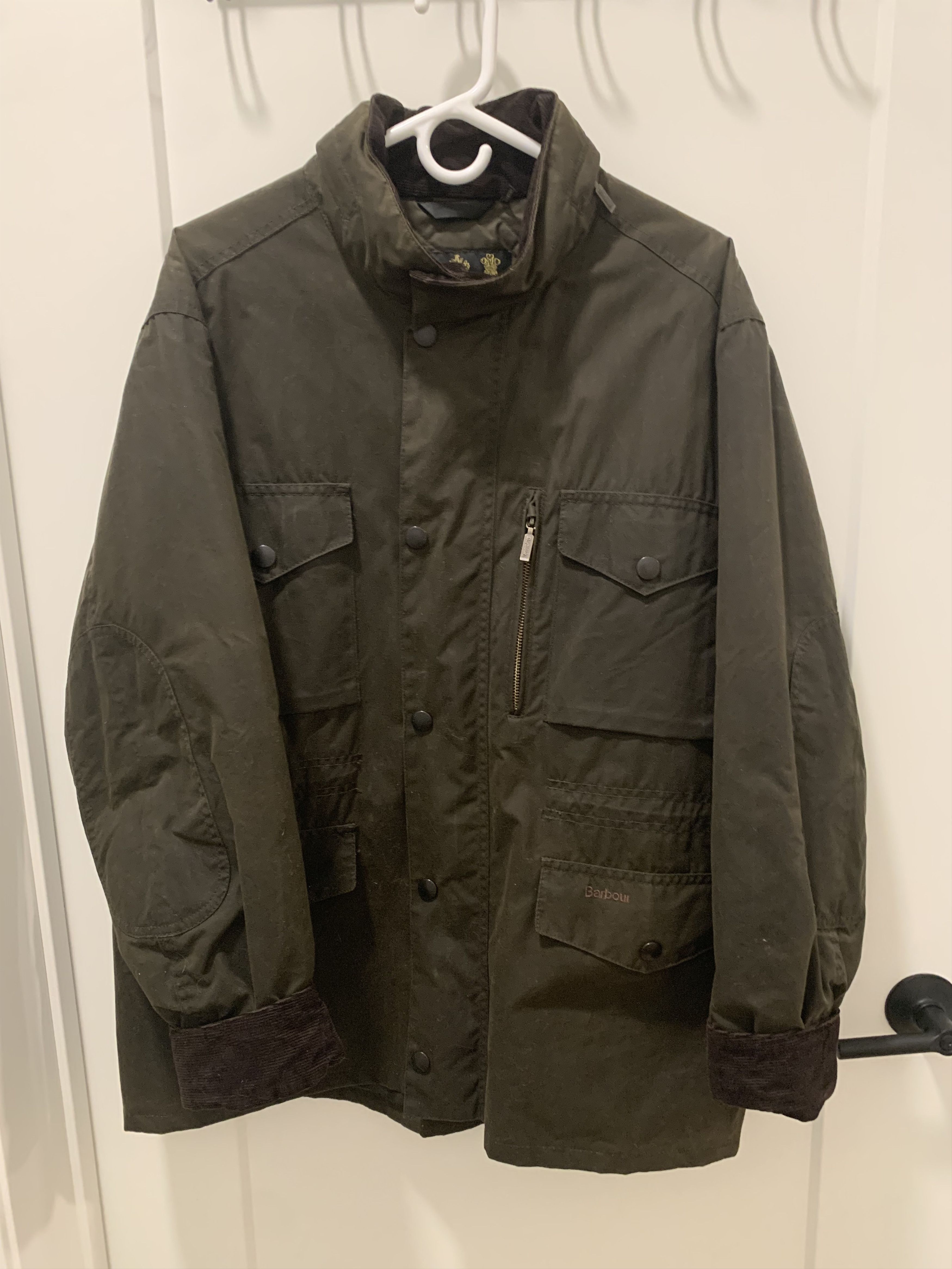 Barbour Barbour Sapper Wax Coated Jacket Sylkoil Waxed Olive Size XL Size US XL / EU 56 / 4 - 3 Thumbnail