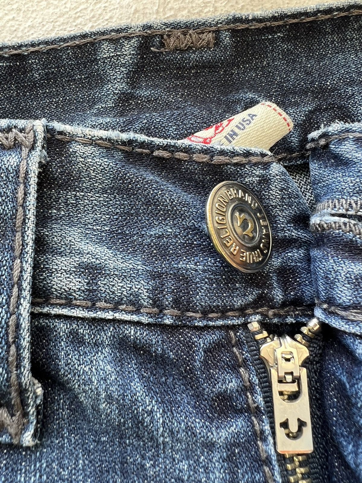 Vintage 2000s True Religion Blue Denim Straight Leg Jeans