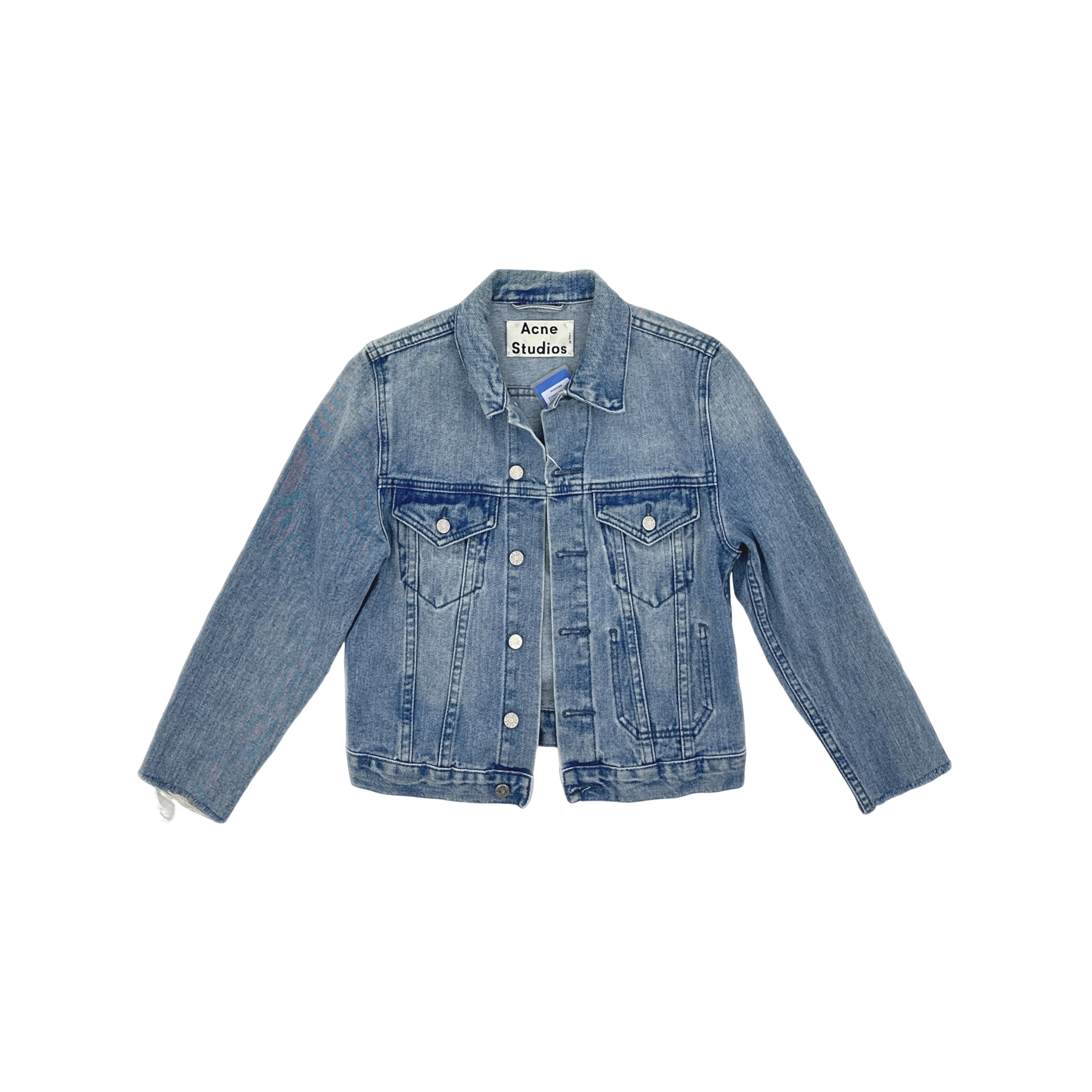 Acne Studios Acne Studios Distressed Denim Jacket 38 Size S / US 4 / IT 40 - 1 Thumbnail
