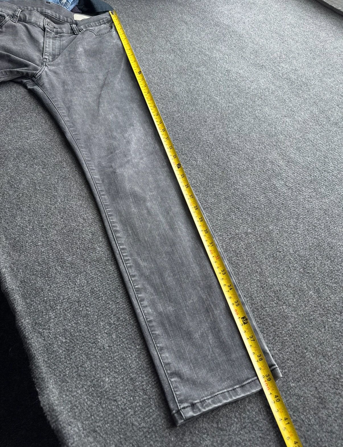 Diesel 00s Y2K Diesel D-RONISY Grey Slim Jeans Clean Minimal Fit Size 30" / US 8 / IT 44 - 20 Thumbnail