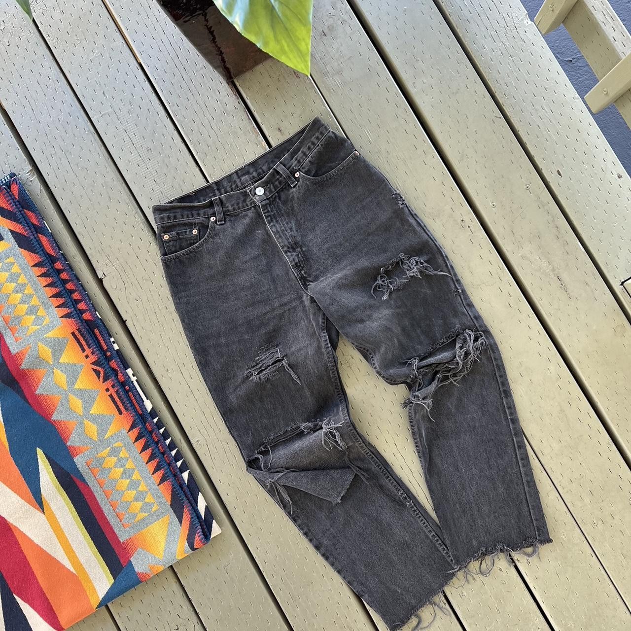 Levi's × Vintage Vintage 90s Levis 512 Black Jeans Size US 30 / EU 46 - 2 Thumbnail