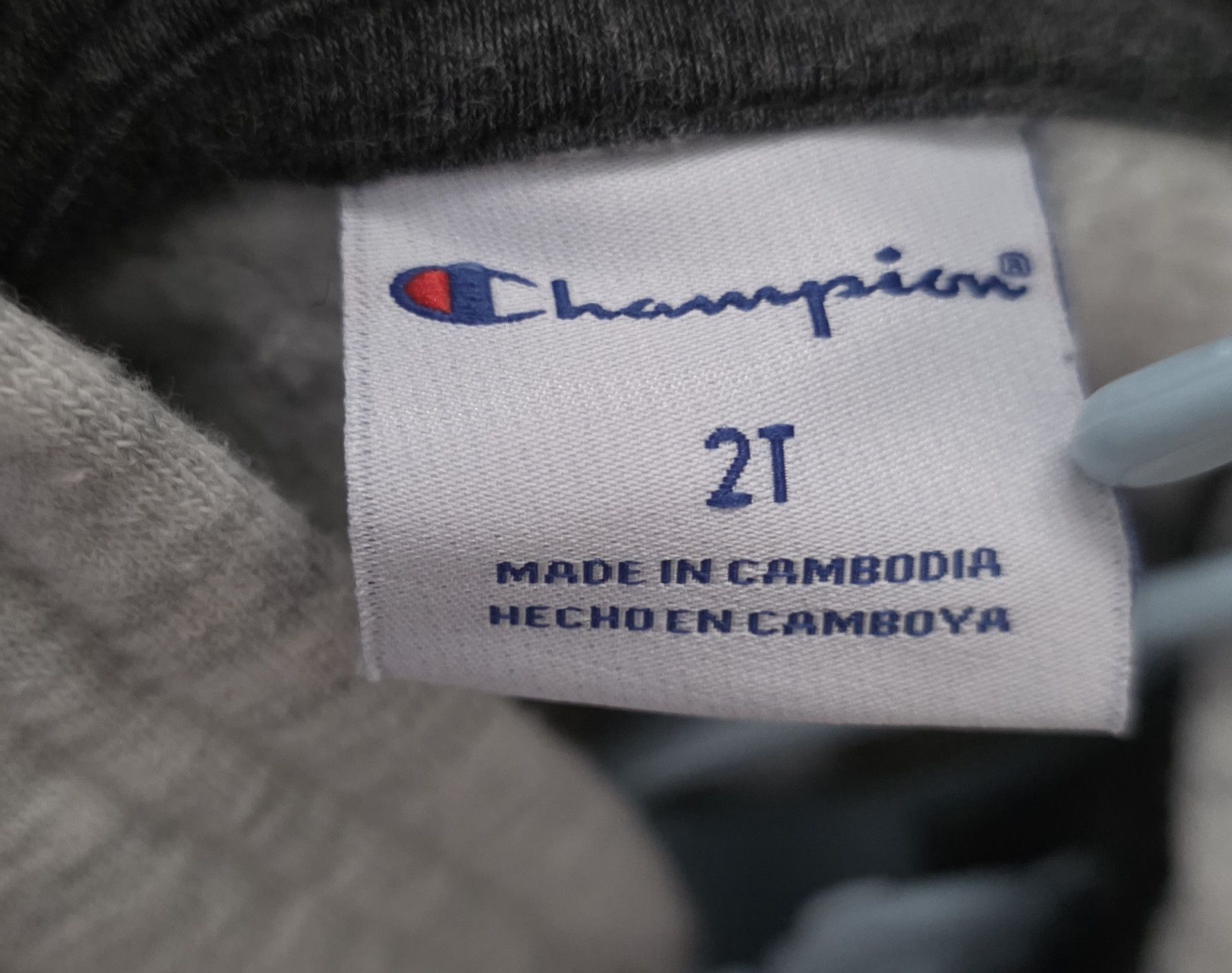 Champion Champion Gray Logo Hoodie 2T Size US XXS / EU 40 - 3 Thumbnail