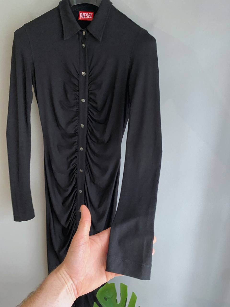 Diesel Diesel D-Artemis Women's Black Knit Maxi Dress, Size S Size S / US 4 / IT 40 - 5 Thumbnail