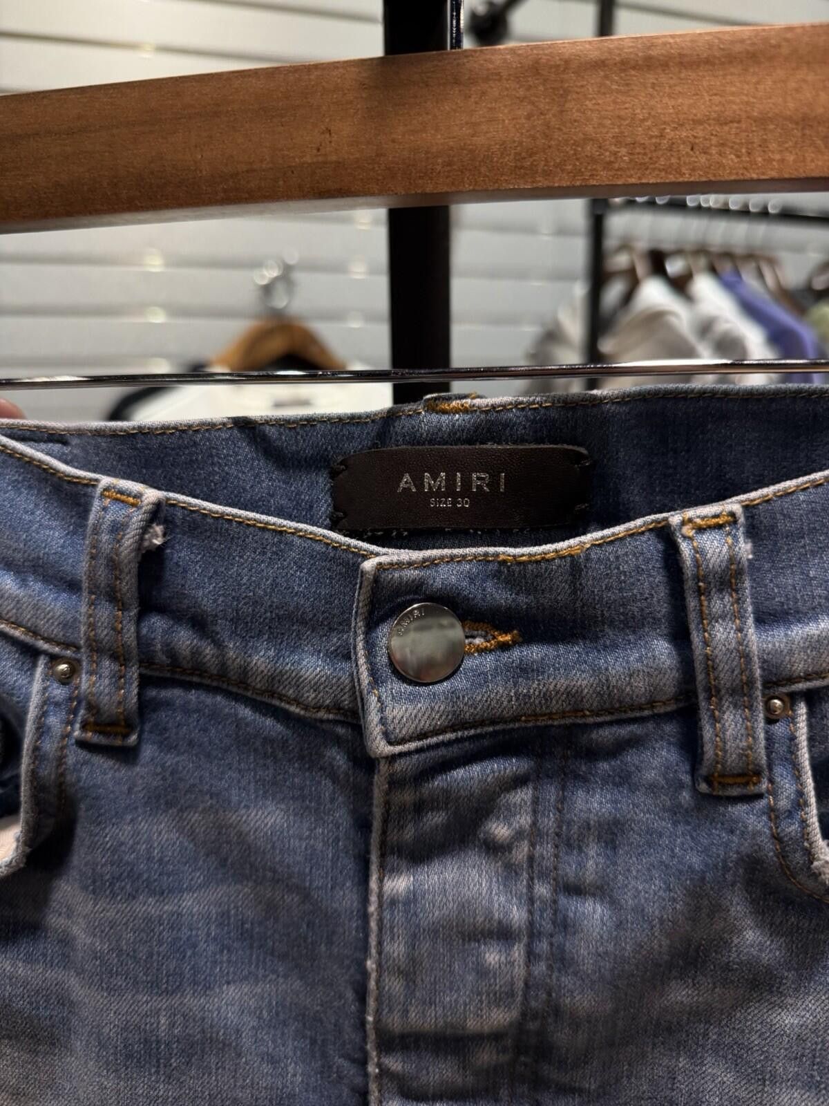 Amiri Size 30 - Amiri Blue MX1 Patch Jeans 100% Authentic Size US 30 / EU 46 - 10 Thumbnail